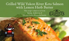 Grilled Wild Yukon River Keta with Lemon Butter