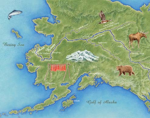 alaska map of the yukon river