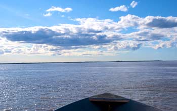 yukon river on the boat
